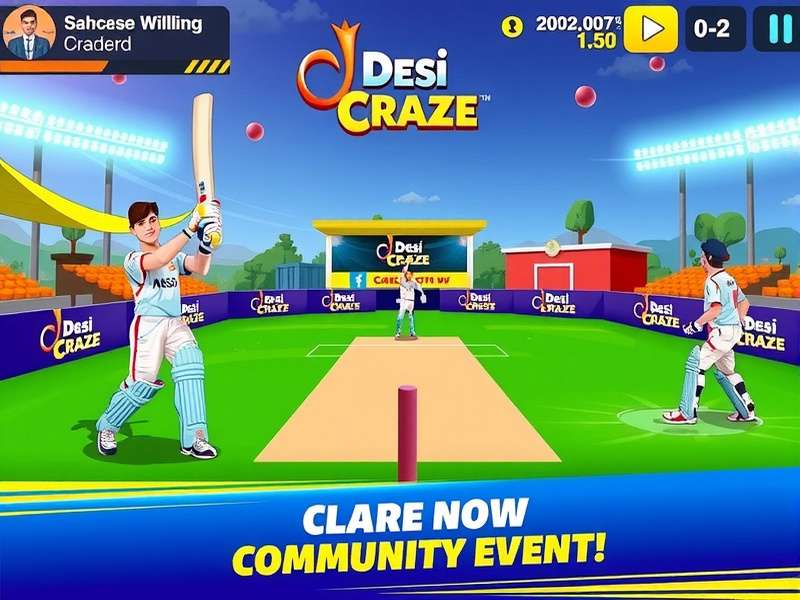 Desi Cricket Craze Gameplay Screenshot
